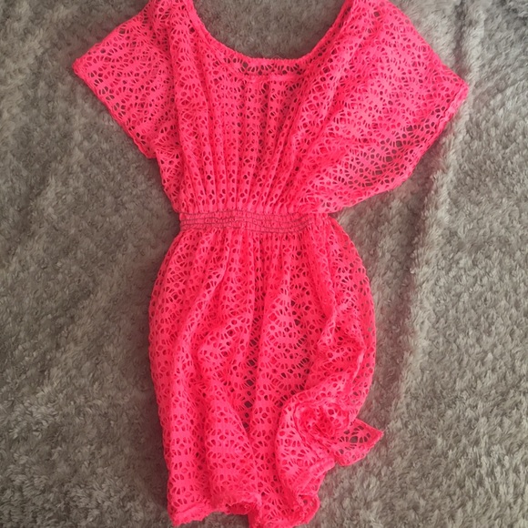 Swim Hot Pink Beach Cover Up Poshmark